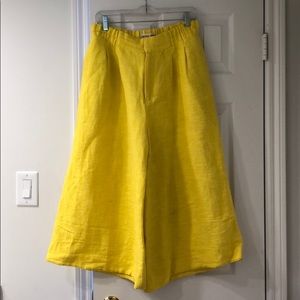 Apiece Apart yellow culotte pants